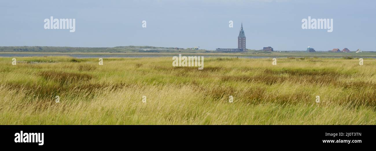 Westturm auf Wangerooge Island, Ostfriesland, niedersachsen, Deutschland, Europa Stockfoto