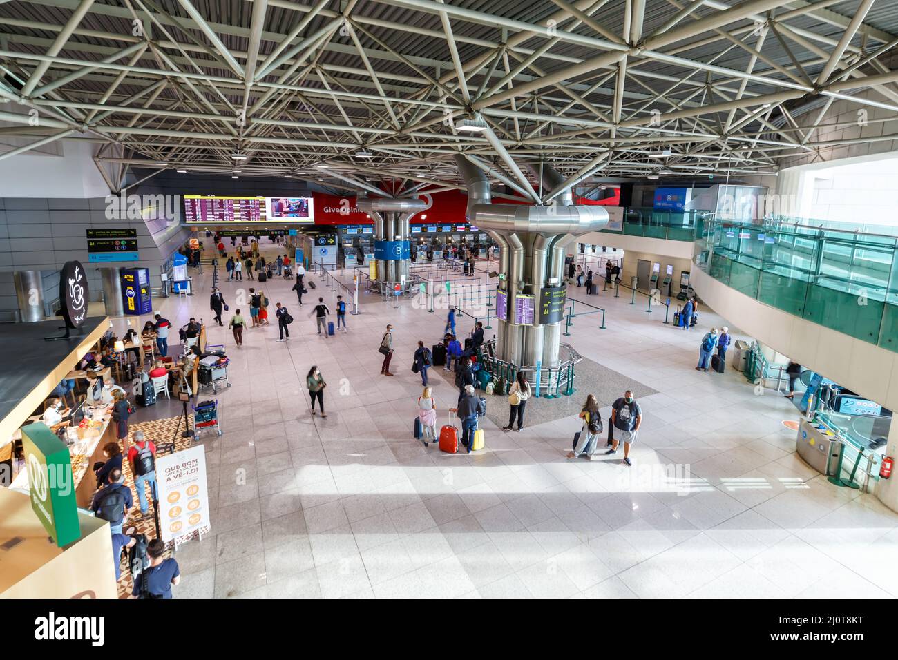 Lissabon LIS Lisboa Airport Terminal in Portugal Stockfoto