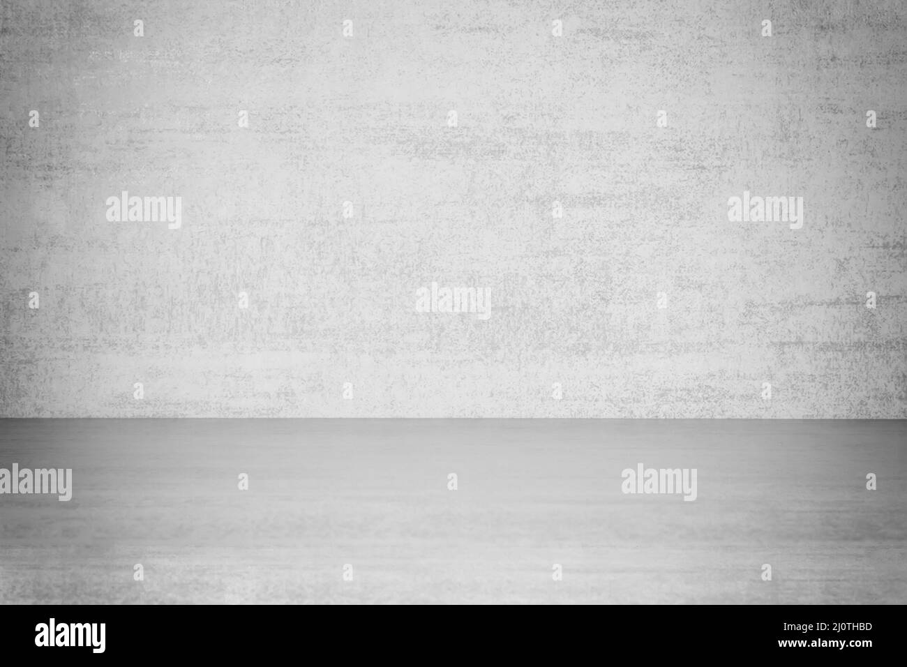 Grauer Boden für die Innendekoration als Studio-Hintergrundwand verwendet, um Ihre Produkte mit einer Vignette anzuzeigen Stockfoto