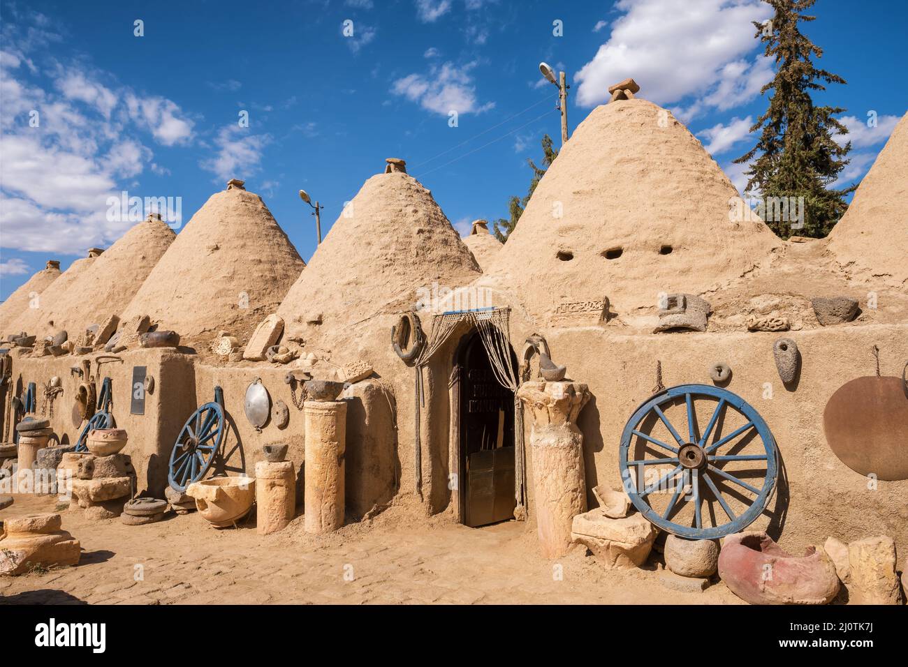 Traditionelle konische Häuser von Harran, Sanli Urfa, Türkei Stockfoto