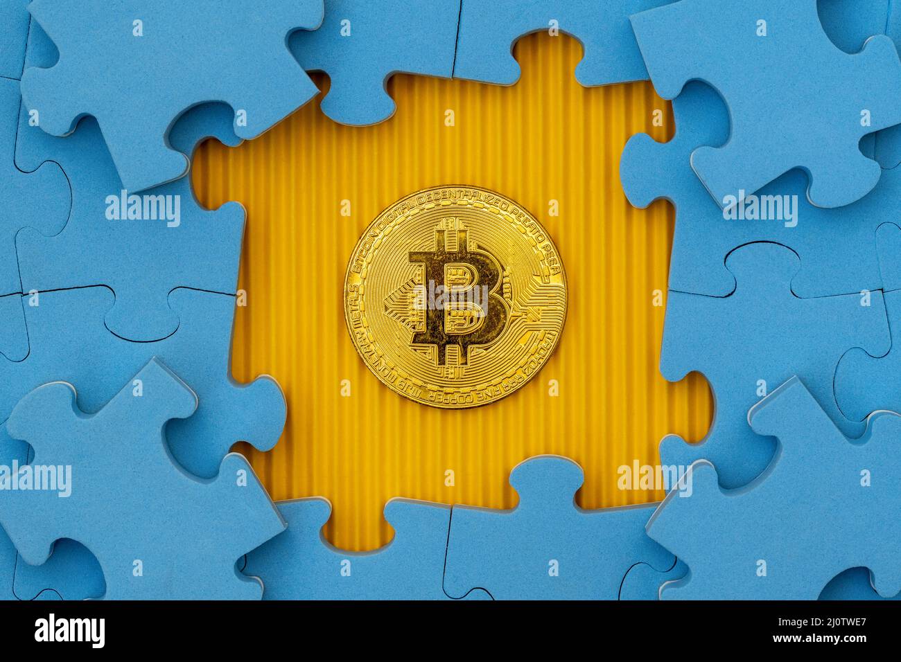 Virtuelle Währung, Kryptowährungskonzept Stockfoto