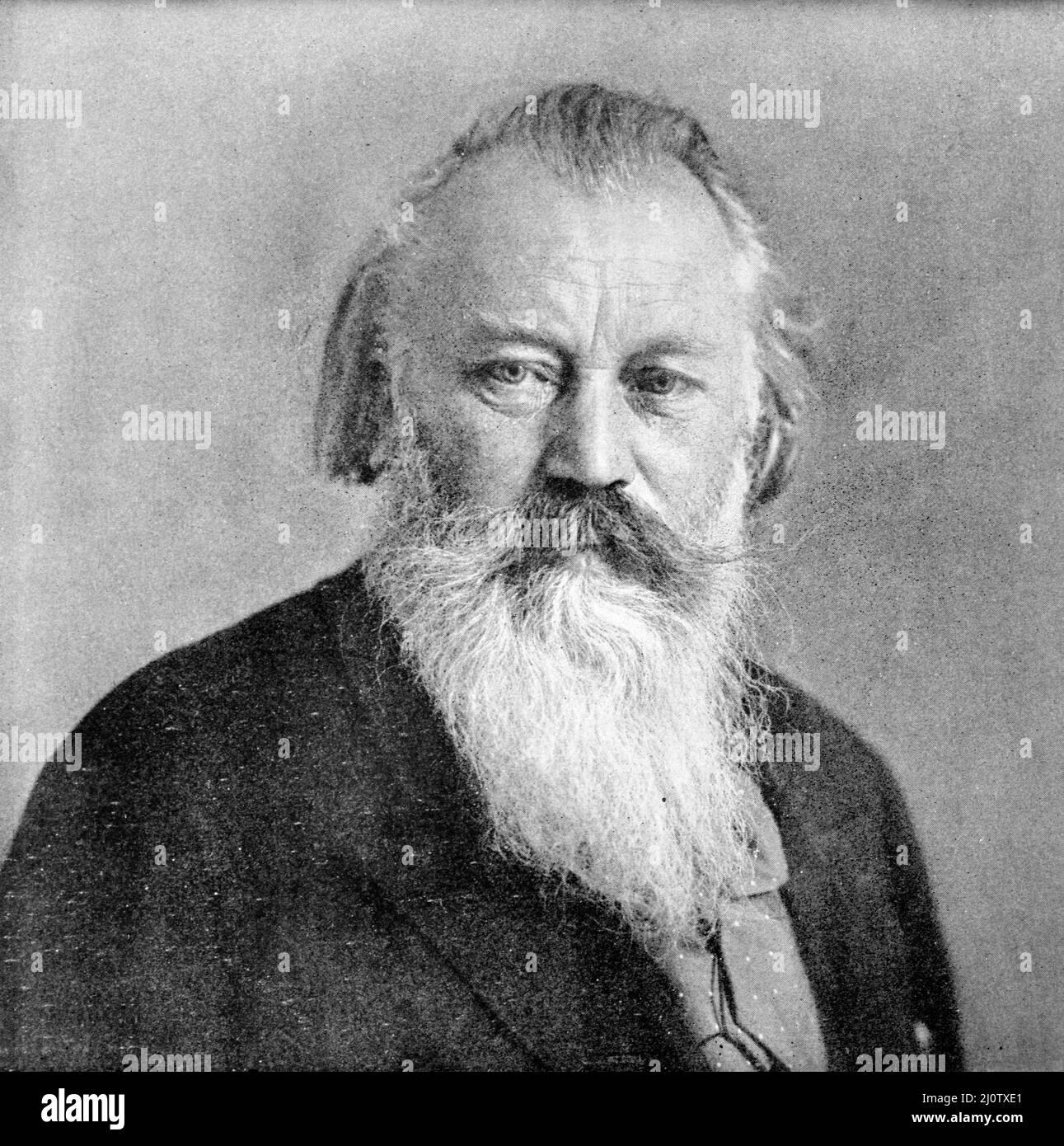Porträt des deutschen Komponisten Johannes Brahms (*7. Mai 1833 in Hamburg; gestorben 3. April 1897 in Wien) Stockfoto