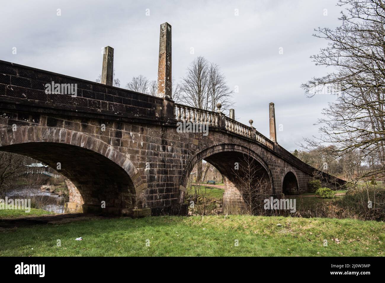 Dumfries House, palladianisches Landhaus in Ayrshire, 2 Meilen westlich von Cumnock, im Besitz der Princes Foundation und einer schottischen Besucherattraktion. Stockfoto