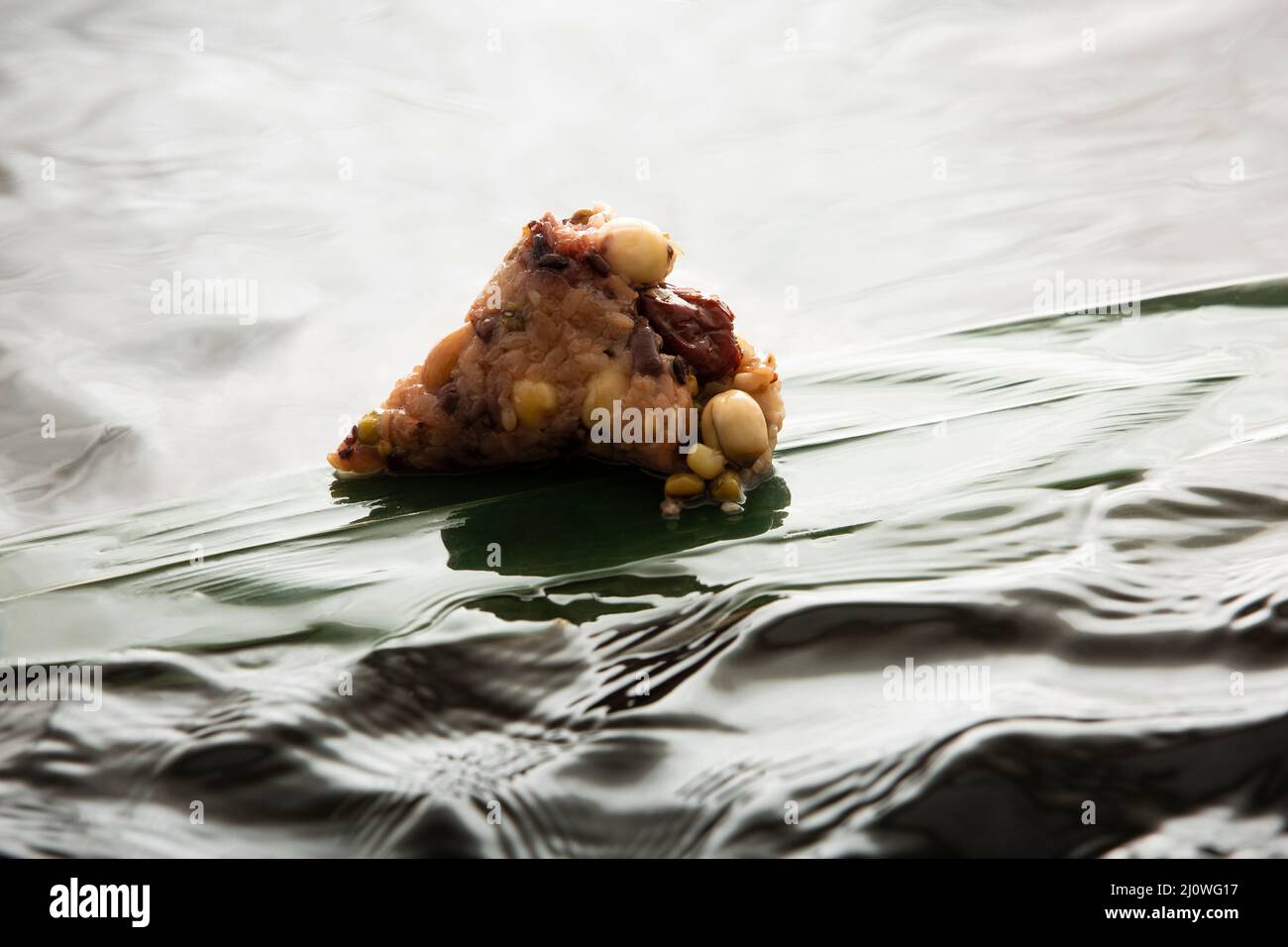 Kreative Fotografie, Zongzi mit acht Schätzen Stockfoto