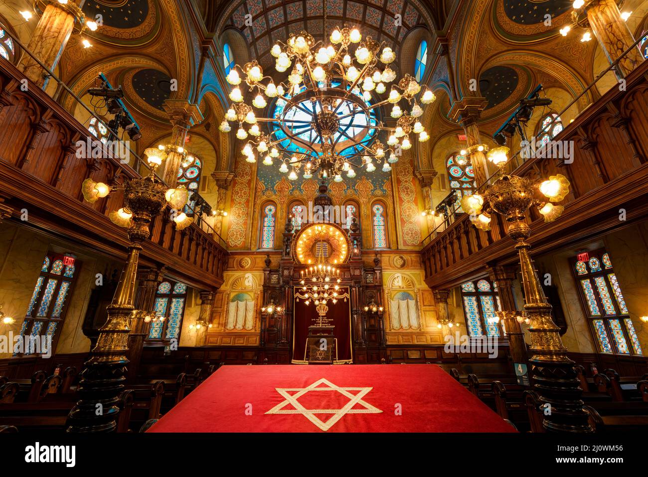 Eldridge Street Synagogue, Lower East Side, Manhattan, New York Stockfoto