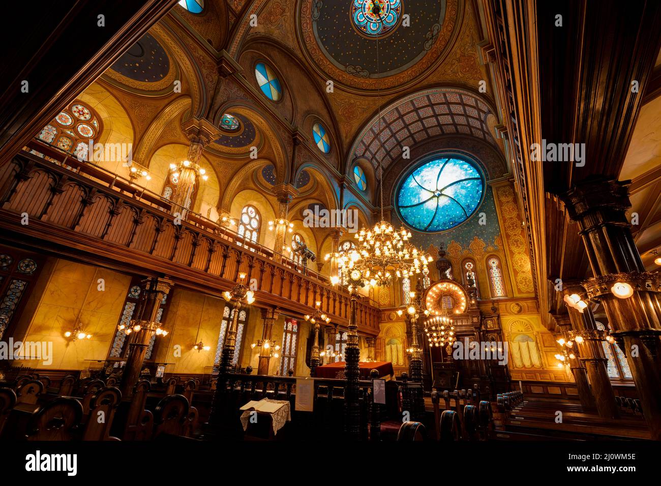 Eldridge Street Synagogue, Lower East Side, Manhattan, New York Stockfoto