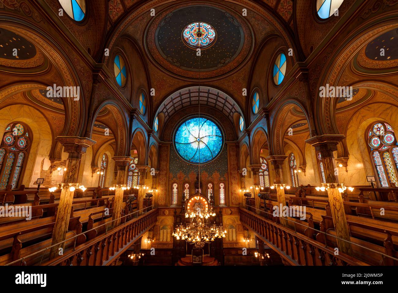 Eldridge Street Synagogue, Lower East Side, Manhattan, New York Stockfoto