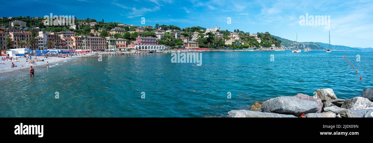 Die Küste in Santa Margherita Stockfoto