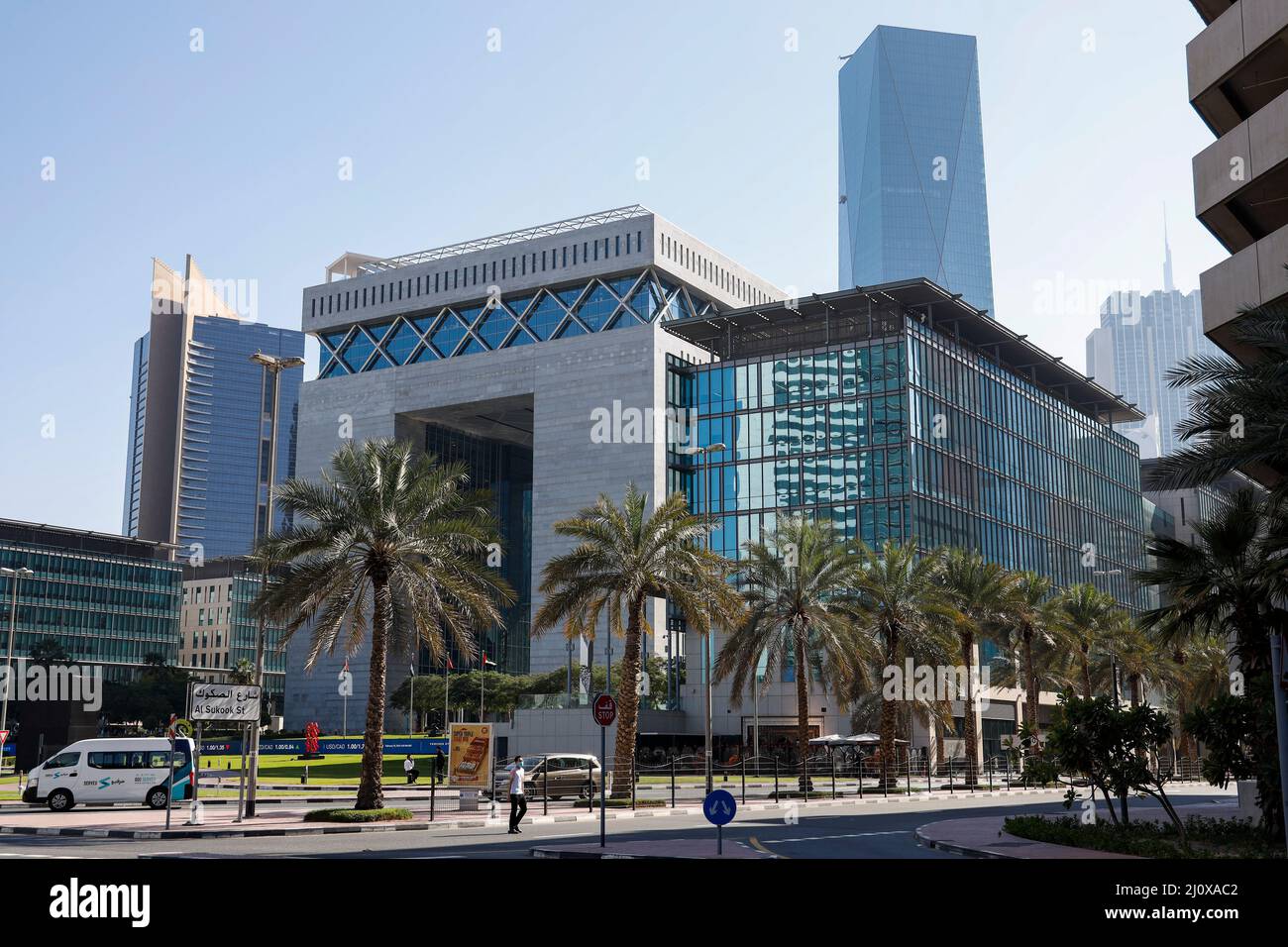 Dubai International Financial Centre, Dubai, Vereinigte Arabische Emirate. Stockfoto