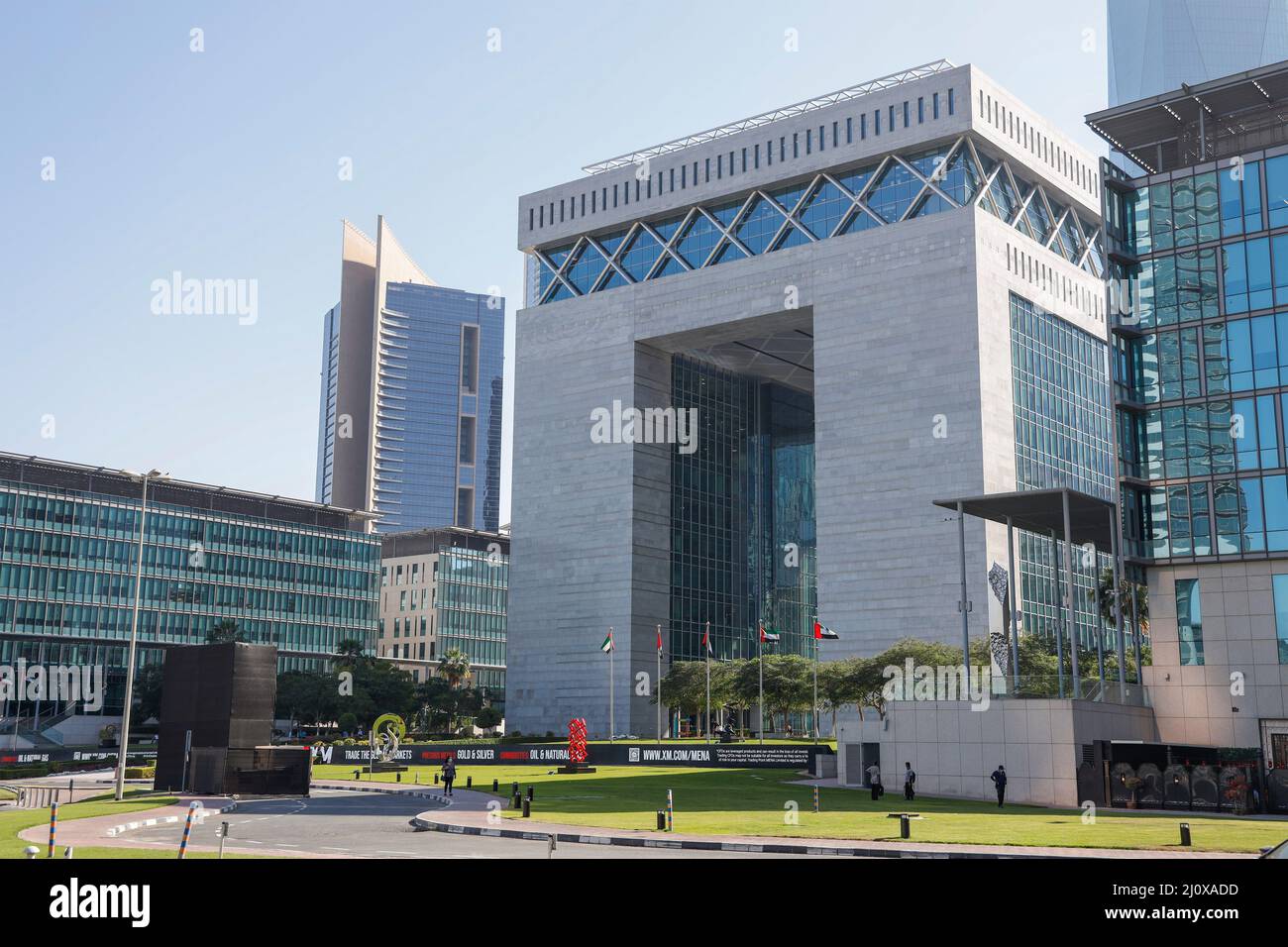 Dubai International Financial Centre, Dubai, Vereinigte Arabische Emirate. Stockfoto