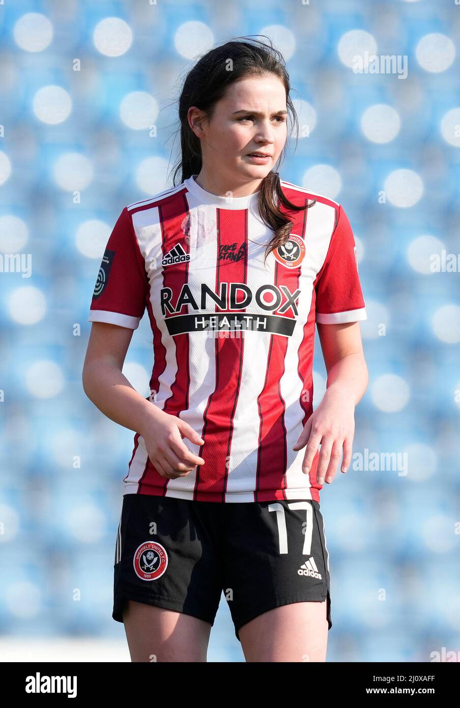 Chesterfield, England, 20.. März 2022. Matilda Taylor von Sheffield Utd während des Spiels der FA Women's Championship im Technique Stadium, Chesterfield. Bildnachweis sollte lauten: Andrew Yates / Sportimage Kredit: Sportimage/Alamy Live News Stockfoto