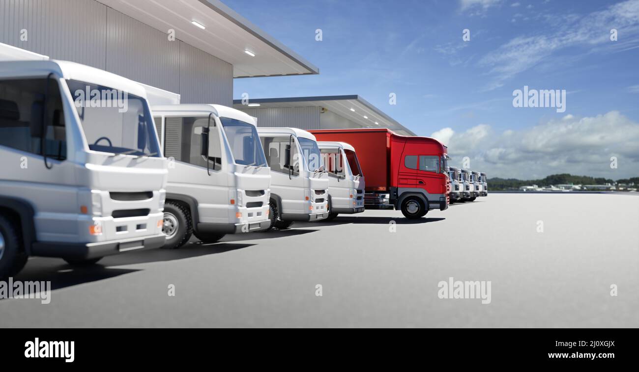 Express-Lieferung und Versand Service-Konzept Stockfoto