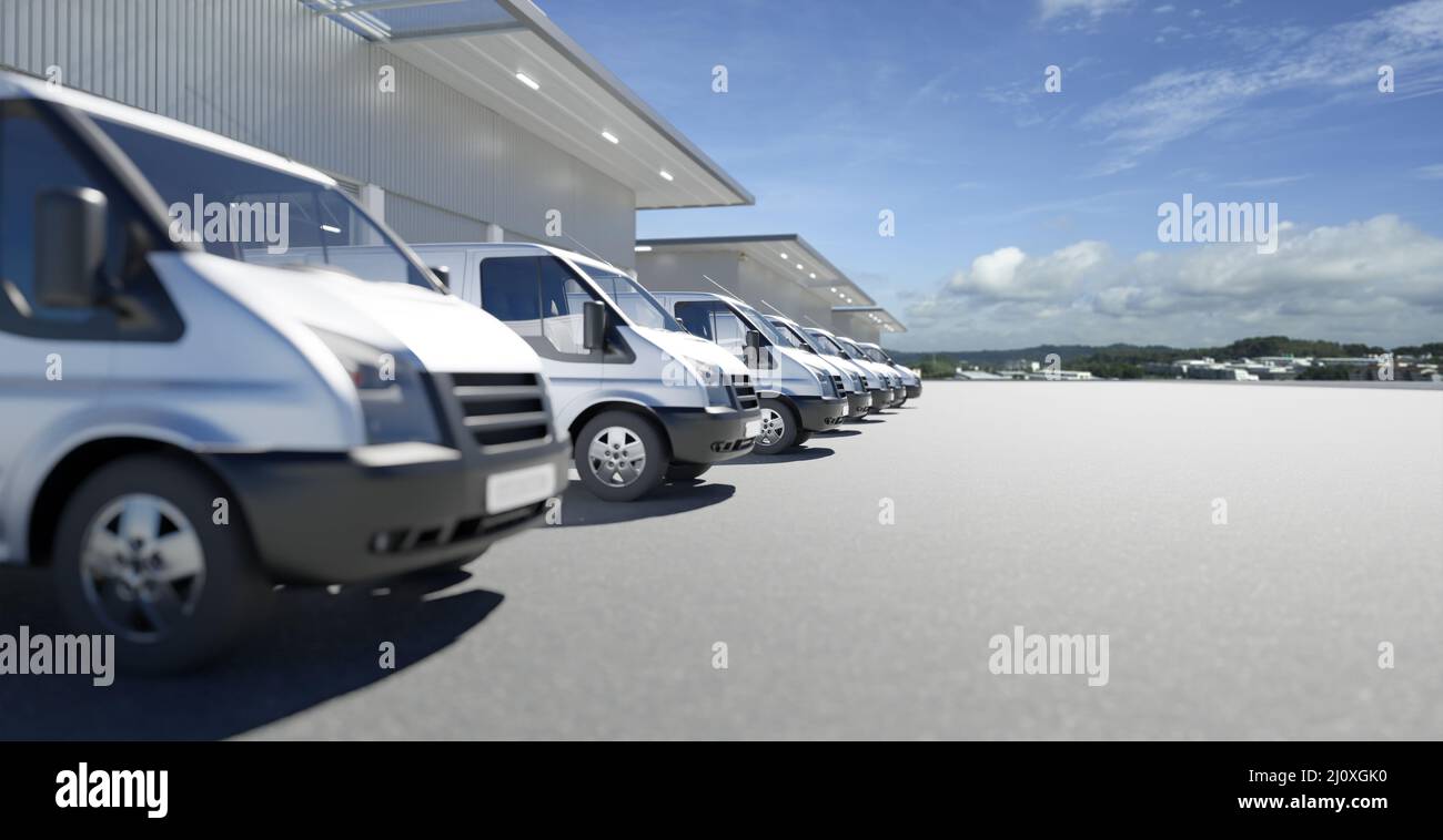 Express-Lieferung und Versand Service-Konzept Stockfoto