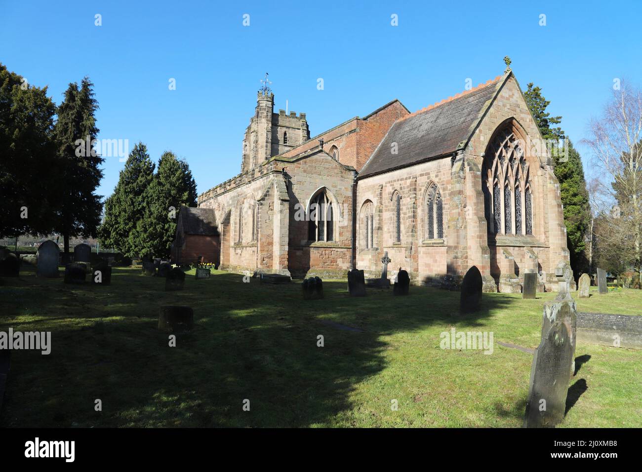 St Chad's Church, Lichfield, Staffordshire Stockfoto