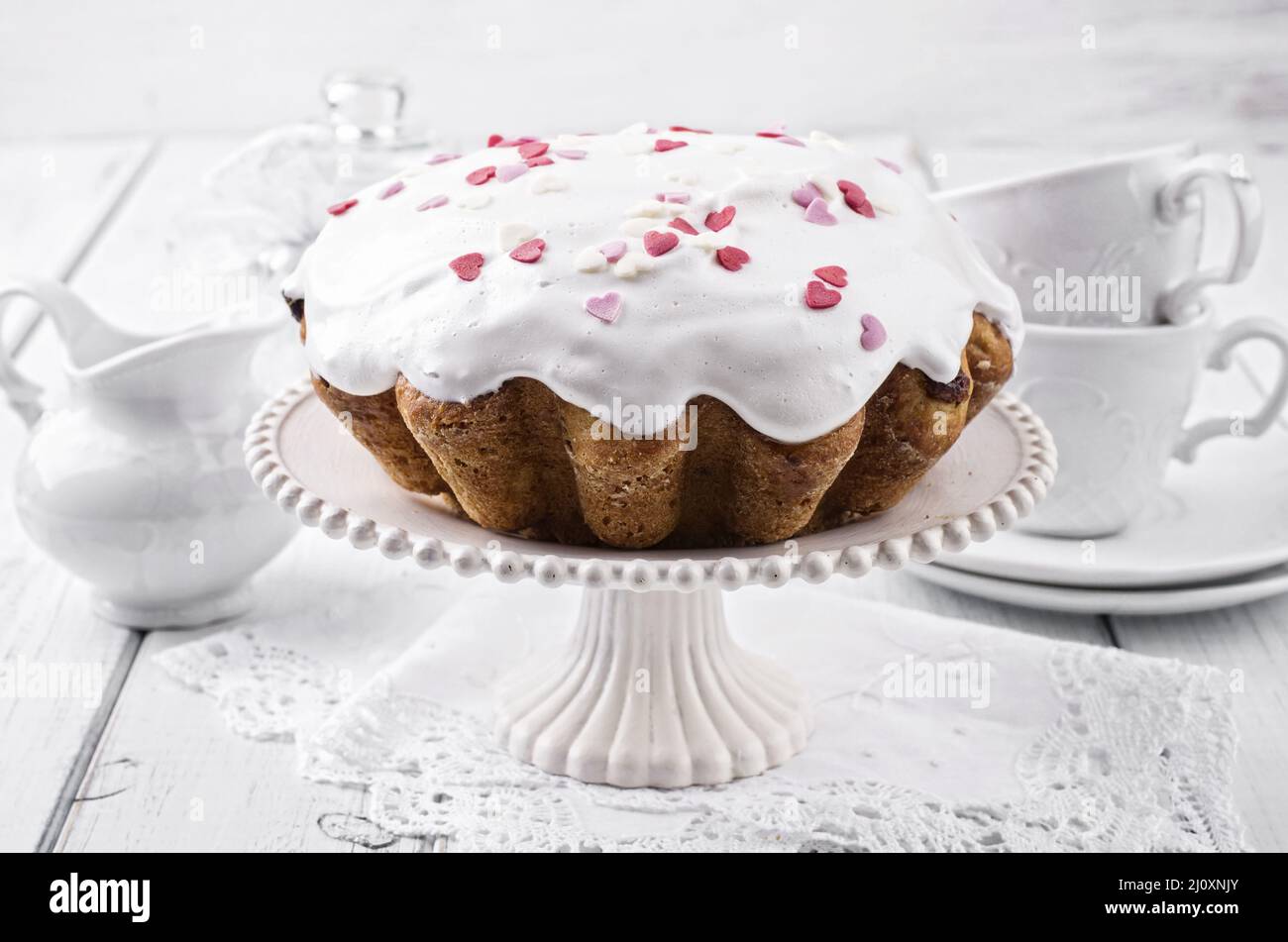 Osterbrot kulich Stockfoto