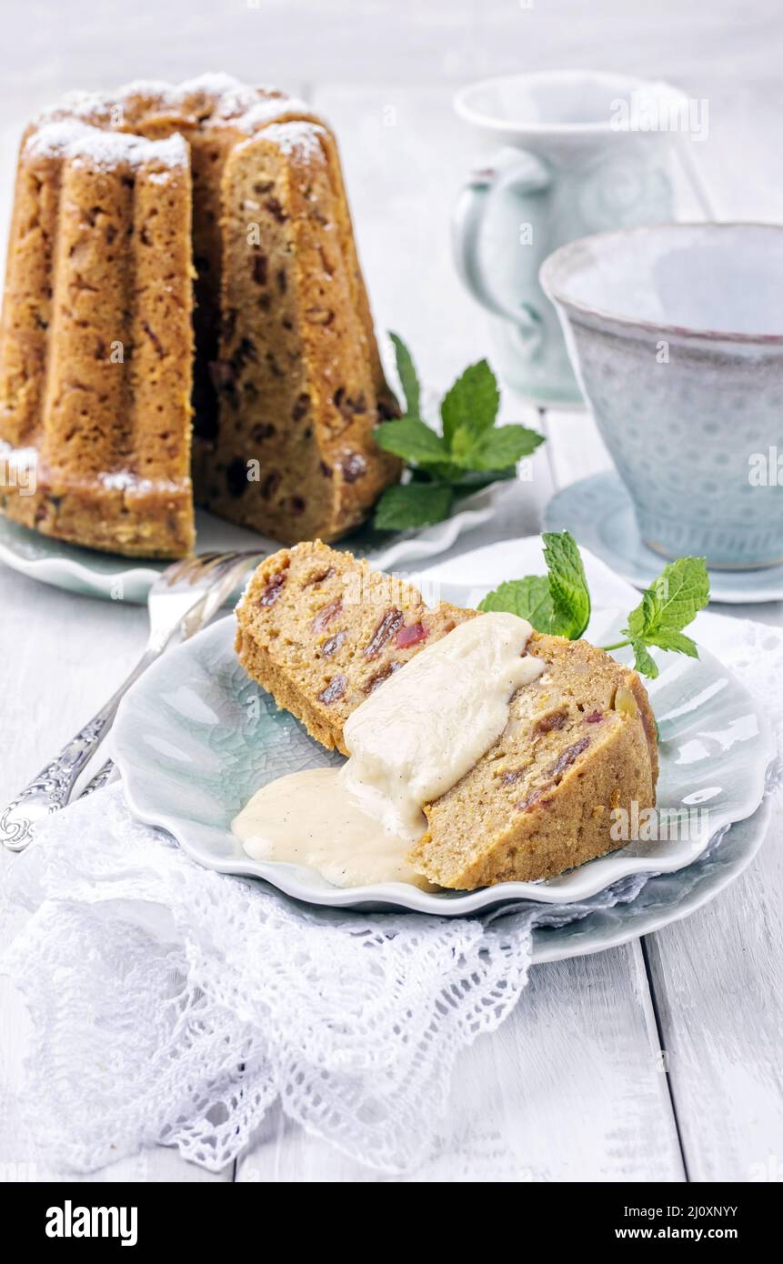 Plumpudding Cake Stockfoto