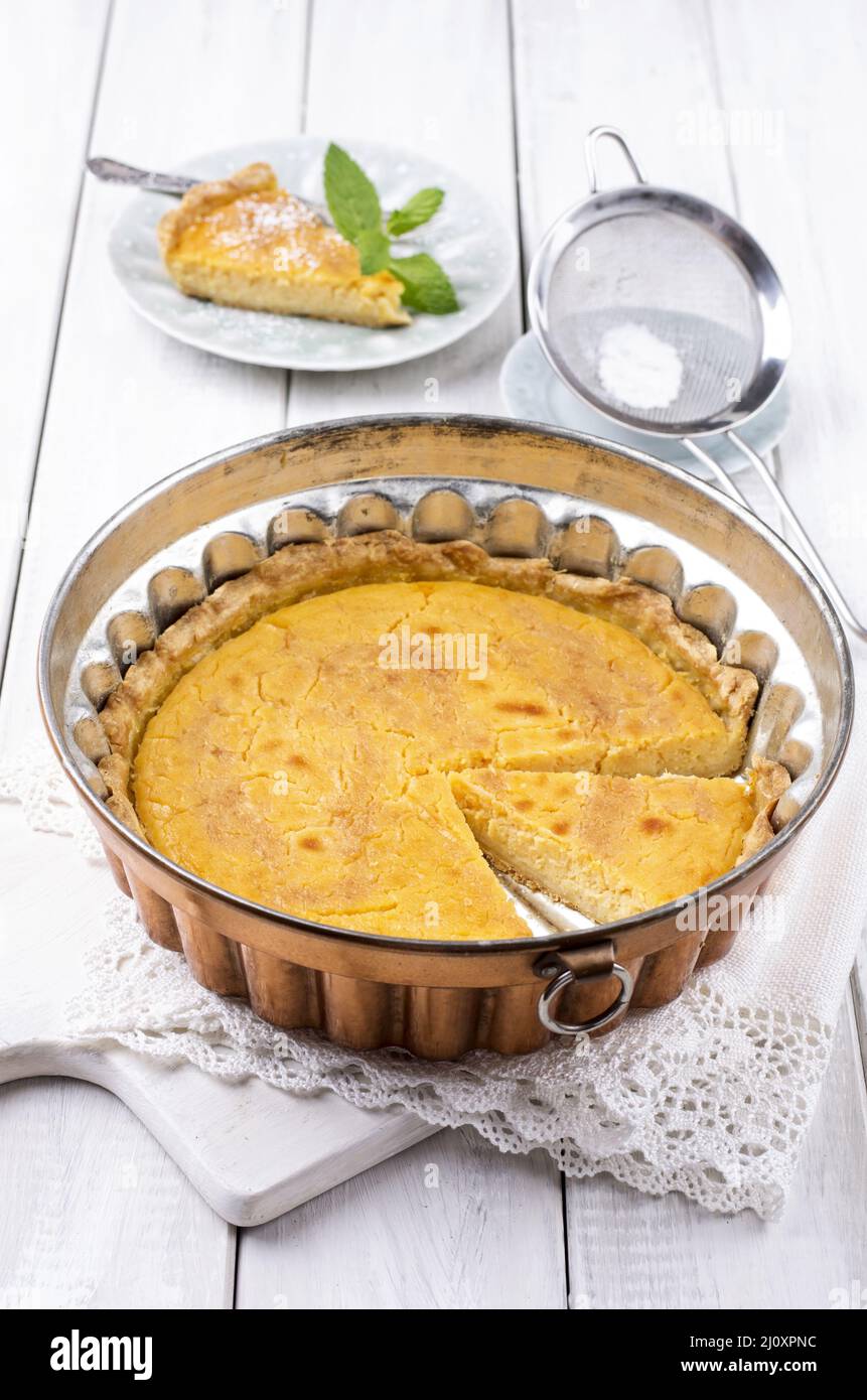 Zitronentorte Stockfoto