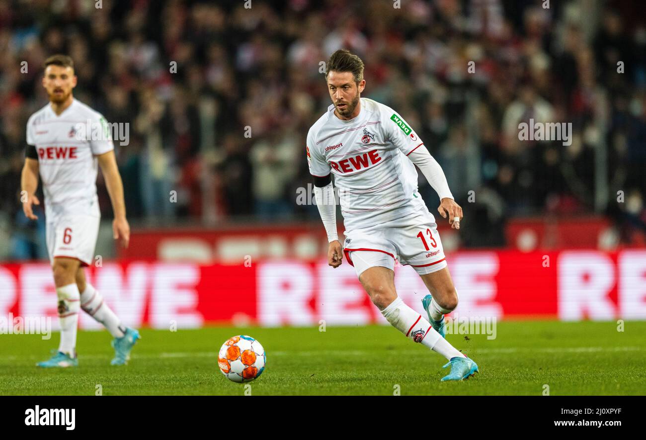 Mark Uth (Köln) 1. FC Köln - Borussia Dortmund 20.03.2022, Fussball; Bundesliga, Saison 2021/22 Foto: Moritz Müller Copyright (nur für journalistisc Stockfoto