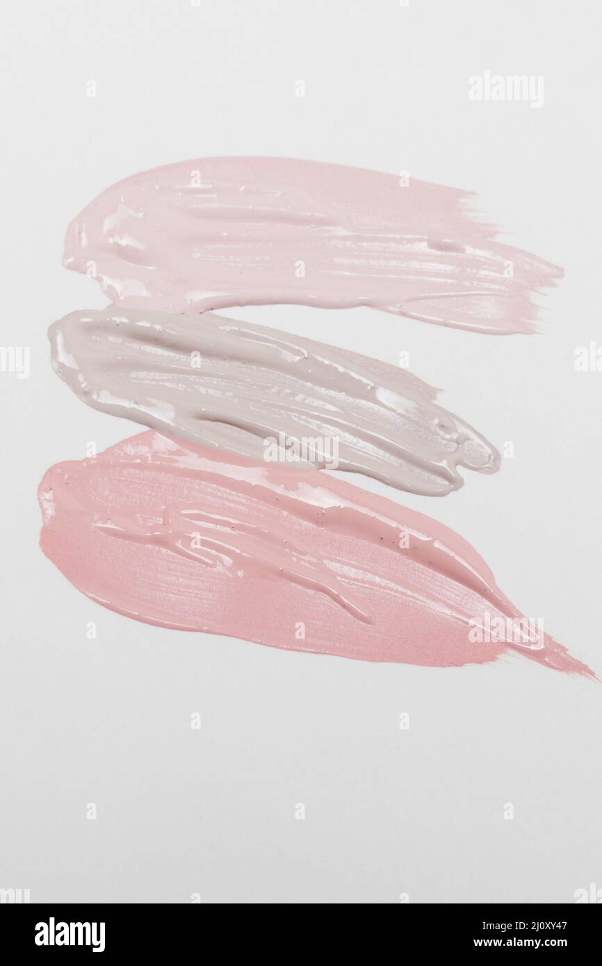 Striche Pastellfarben Lippenstift. Hochwertige Fotos Stockfoto