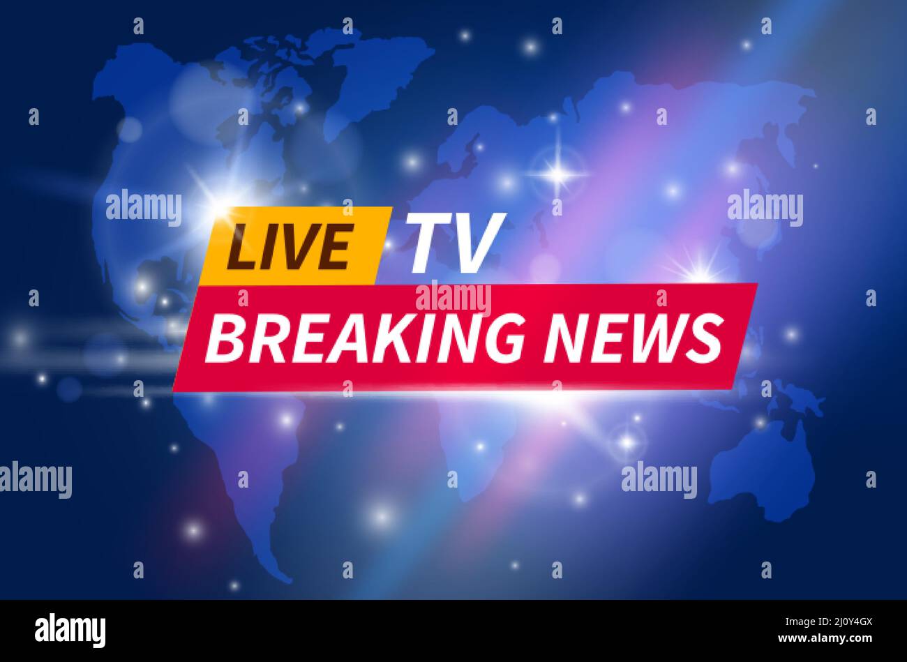 Aktuelle Nachrichten. Tech-Kanal-Banner, tv-Show oder Bericht Überschrift. Business-Medien Broadcast-Grafiken, Live-Streaming genaue Vektor-Hintergrund Stock Vektor