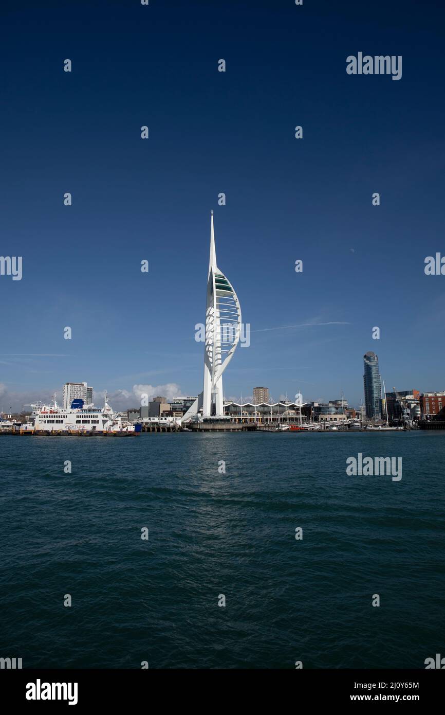 Der Spinnaker Tower, Portsmouth Stockfoto