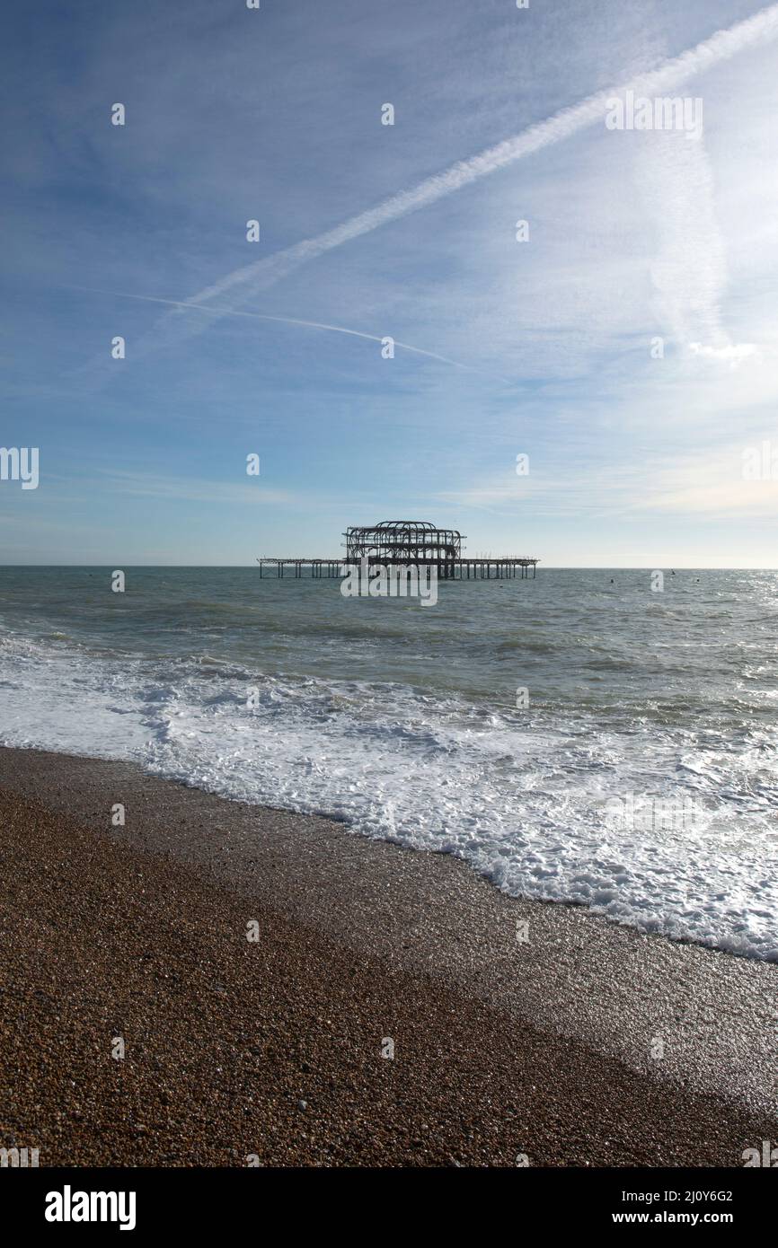 Pier West, Brighton Stockfoto