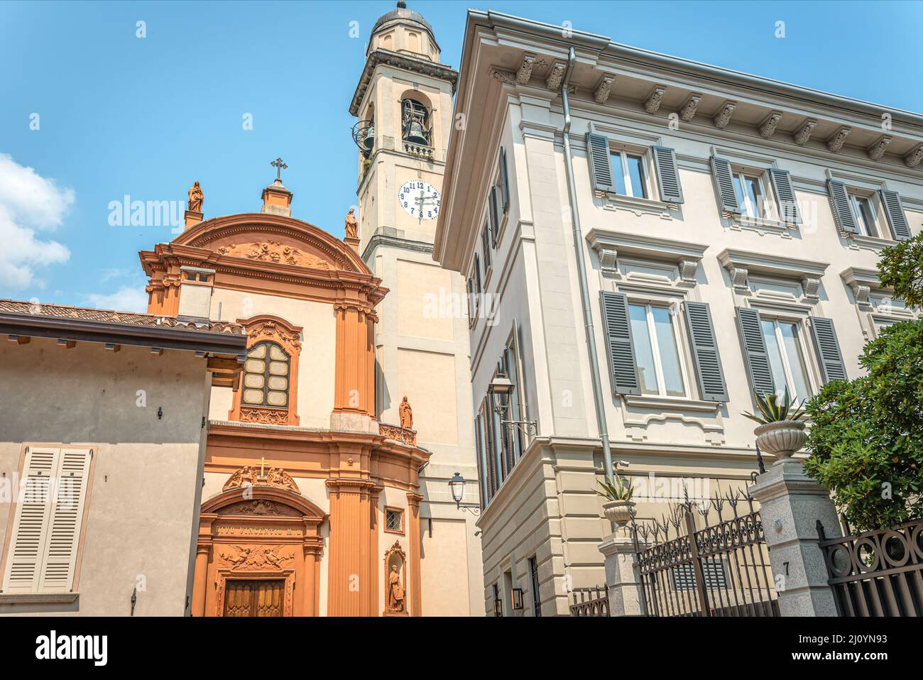 Kirche Parrocchia SS. Redentore, Comer See, Cernobbio, Italien Stockfoto