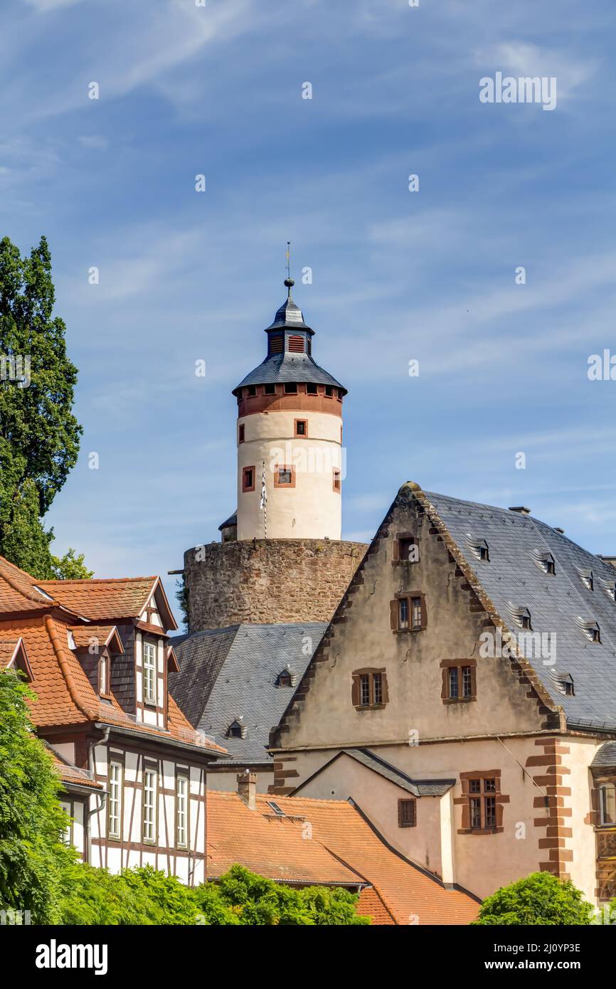 Burg Budingen im Kreis Wetter, Hessen in Deutschland Stockfoto