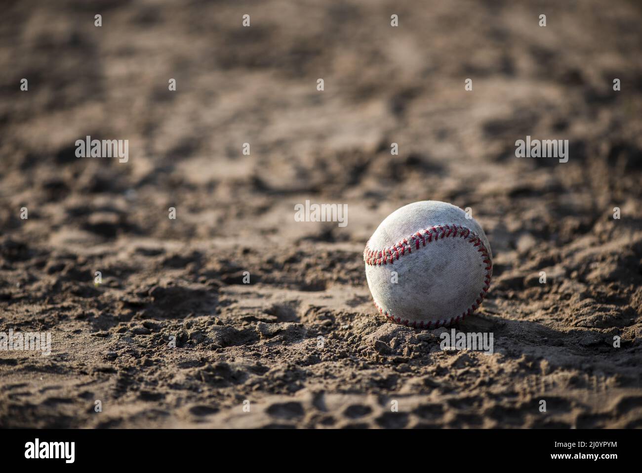 Vorderansicht Baseballfeld Schmutz. Hochwertige Fotos Stockfoto