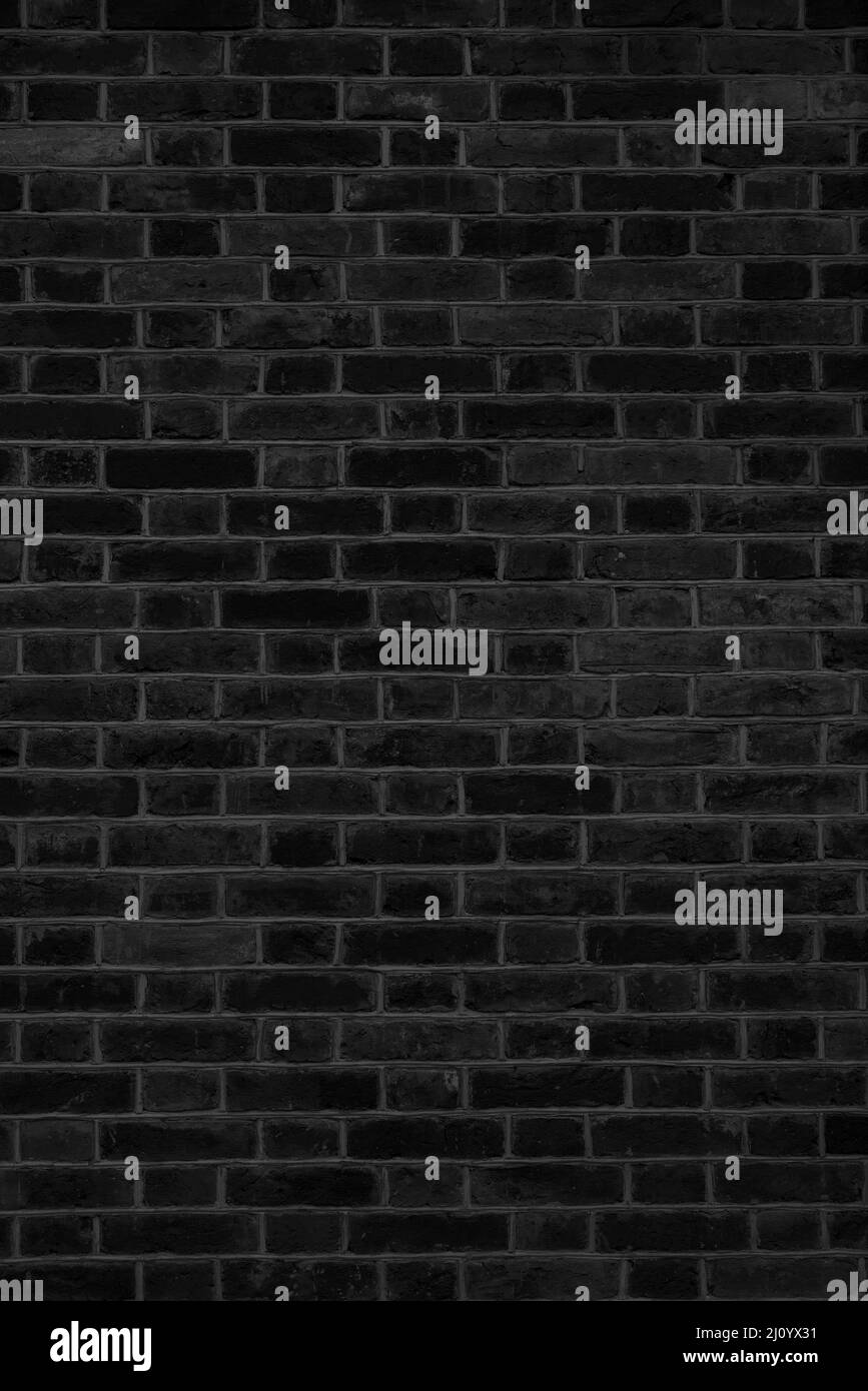 Schwarze Backsteinmauer. Interieur eines modernen Loft. Hintergrund für Design Stockfoto Schwarze Backsteinmauer. Interieur eines modernen Loft. Hintergrund für Design Stockfoto