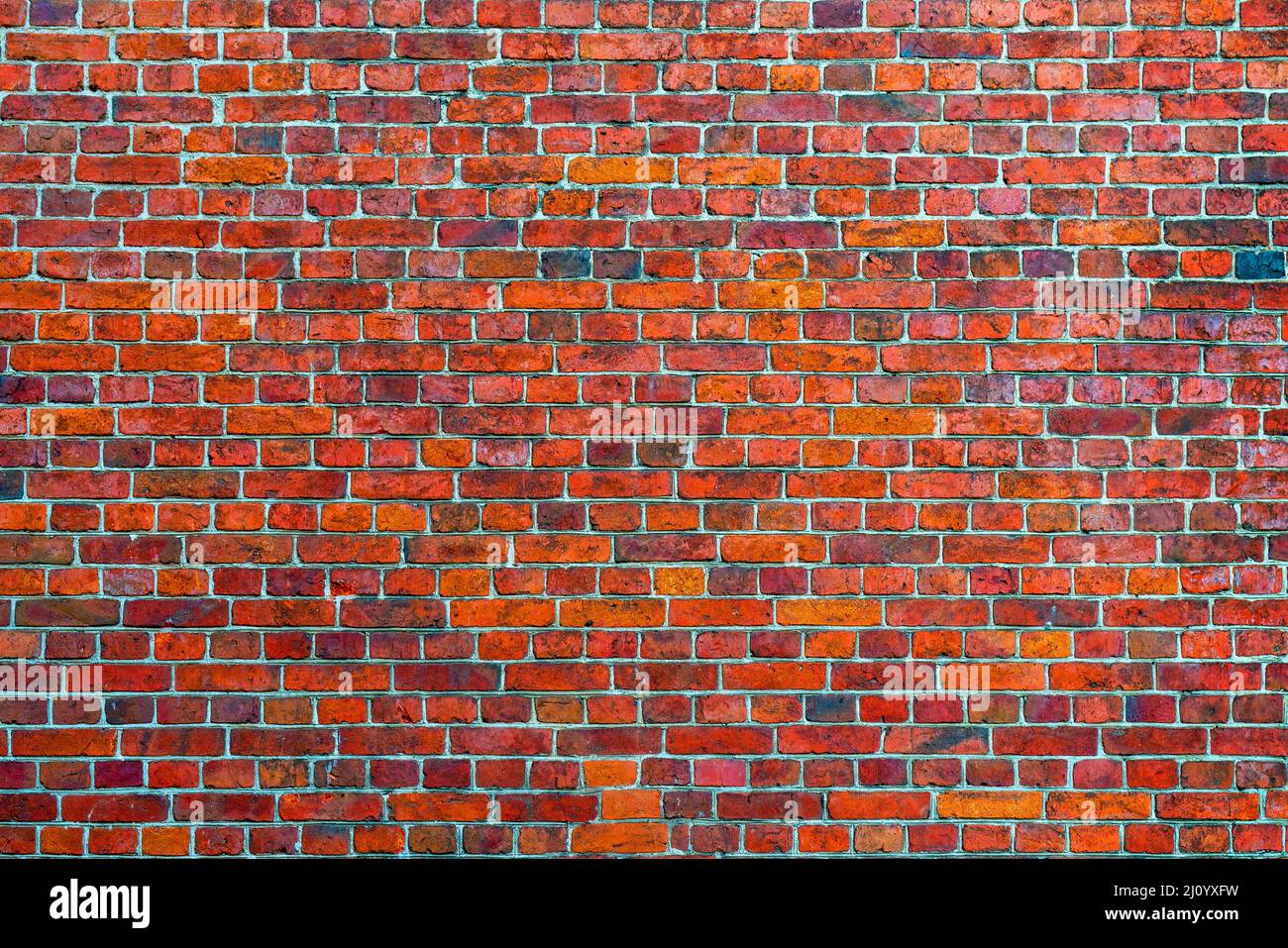 Rote Backsteinmauer. Interieur eines modernen Loft. Hintergrund für Design und Interviewaufnahme. Stockfoto