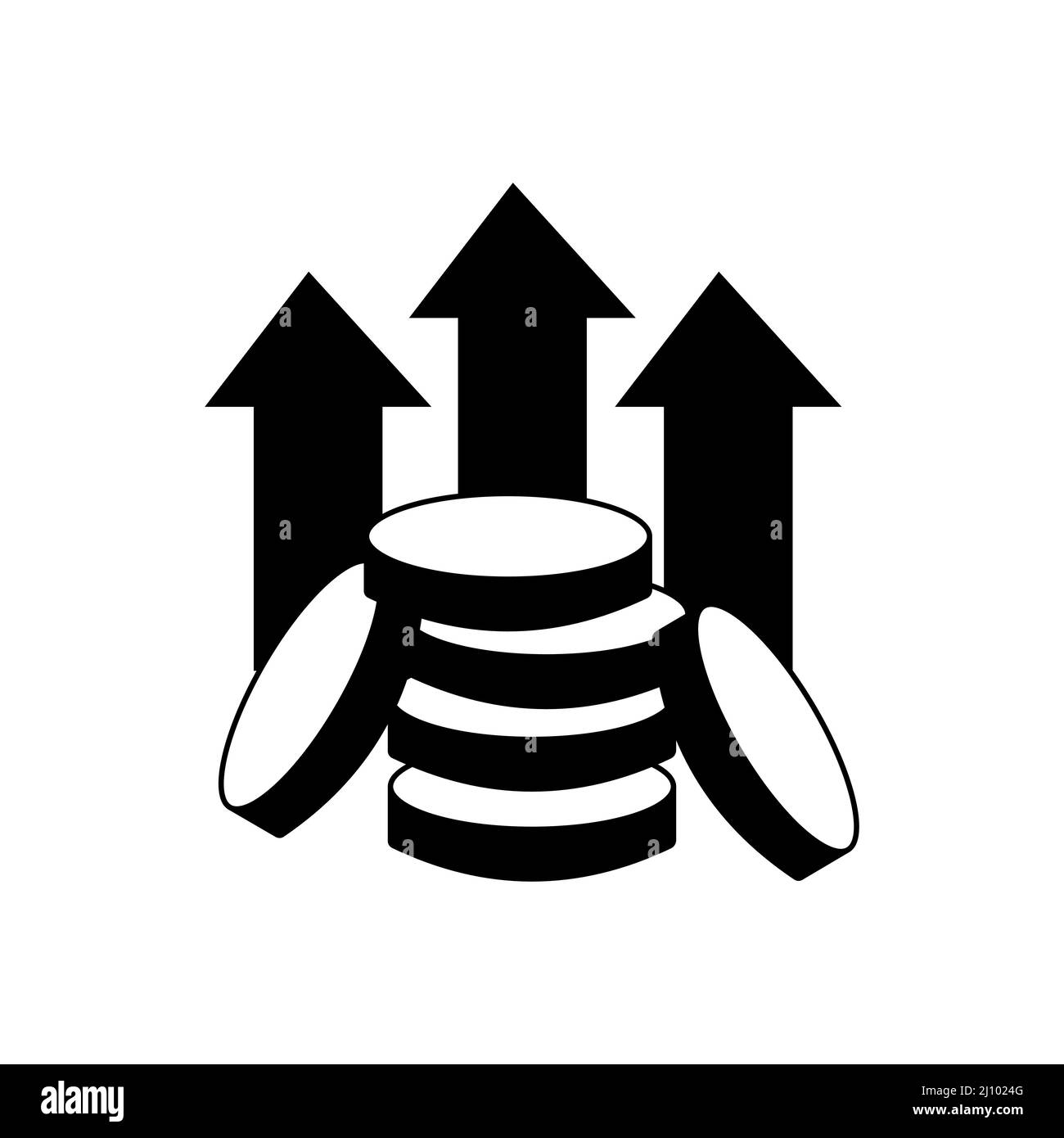 Abstraktes Vektor-Symbol auf der weißen, Illustration isoliert für Grafik-und Web-Design. Einfaches, flaches Symbol. Stock Vektor