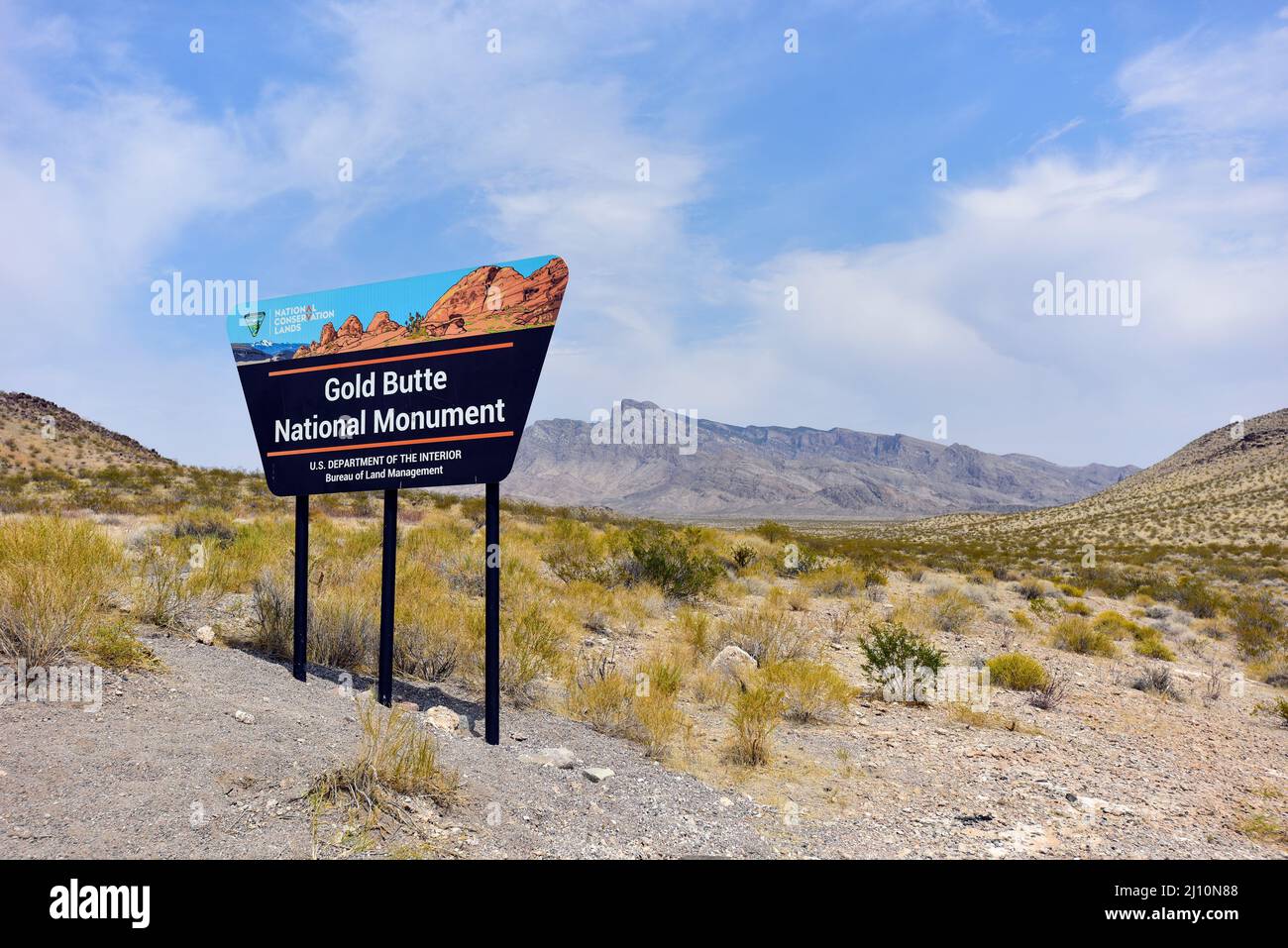 Gold Butte Nevada Stockfoto