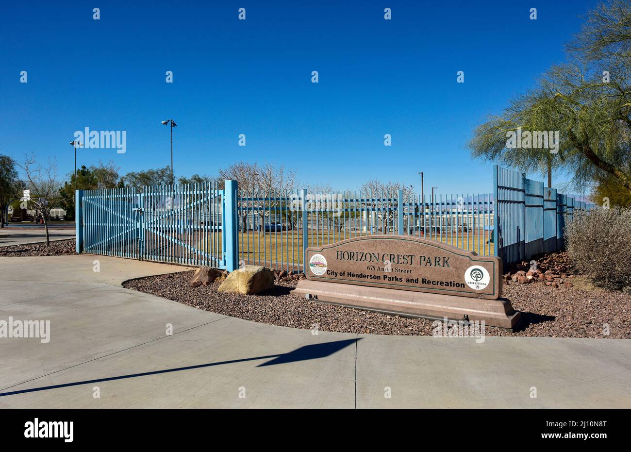 Horizon Crest Park, Henderson, Nevada Stockfoto