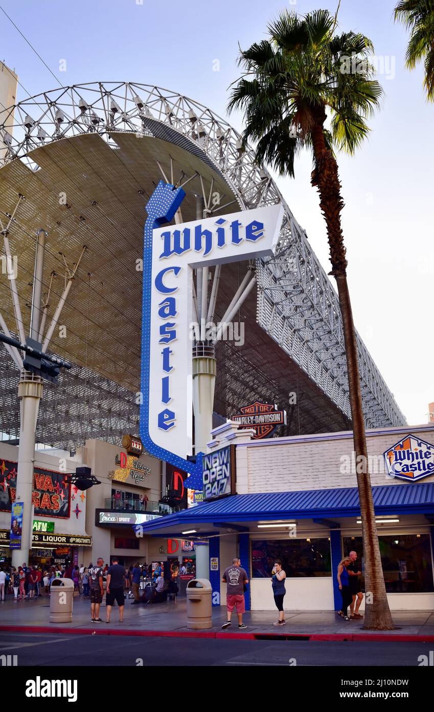 White Castle Fast Food Hamburger Restaurant Stockfoto