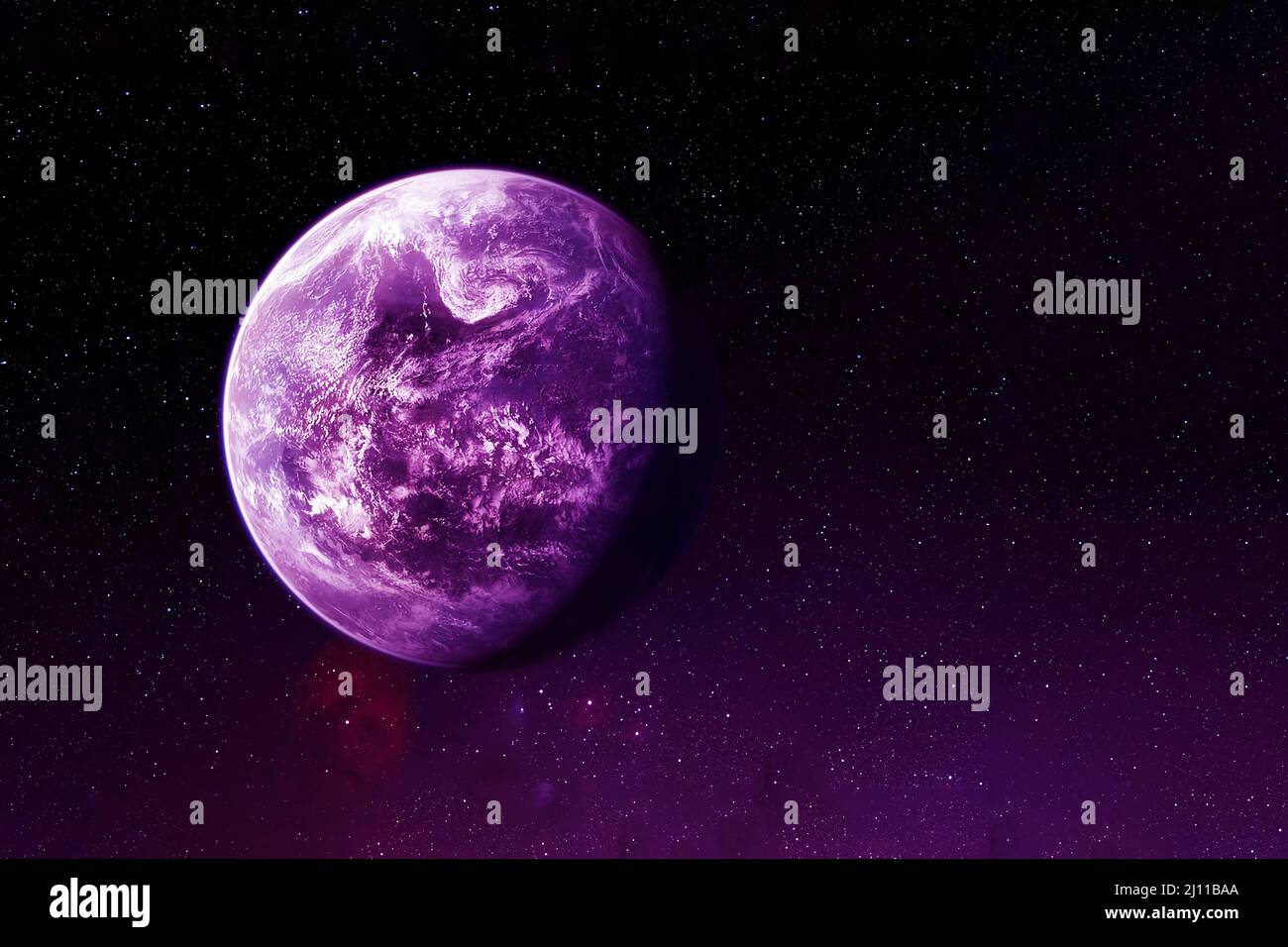 Exoplanet im Weltraum. Elemente dieses Bildes, die von der NASA eingerichtet wurden. Hochwertige Fotos Stockfoto