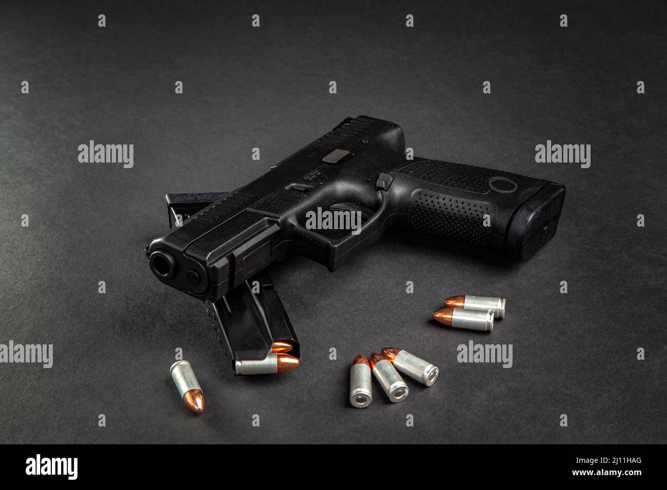 Moderne Halbautomatische Pistole Eine Kurzwaffige Waffe Zur 