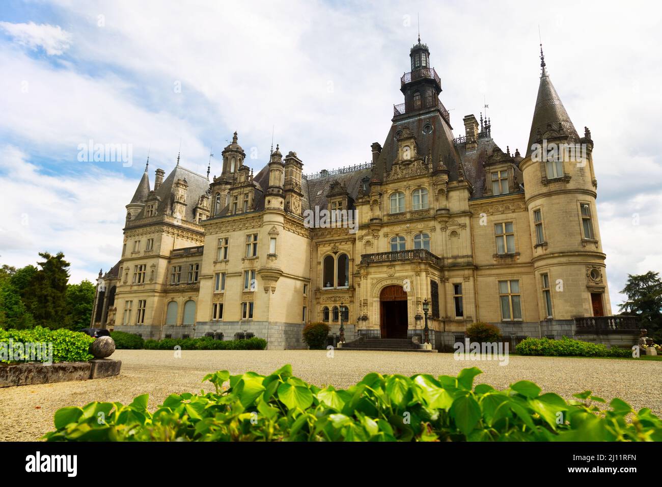 Schloss Montrejeau von Valmirande in Frankreich Stockfoto