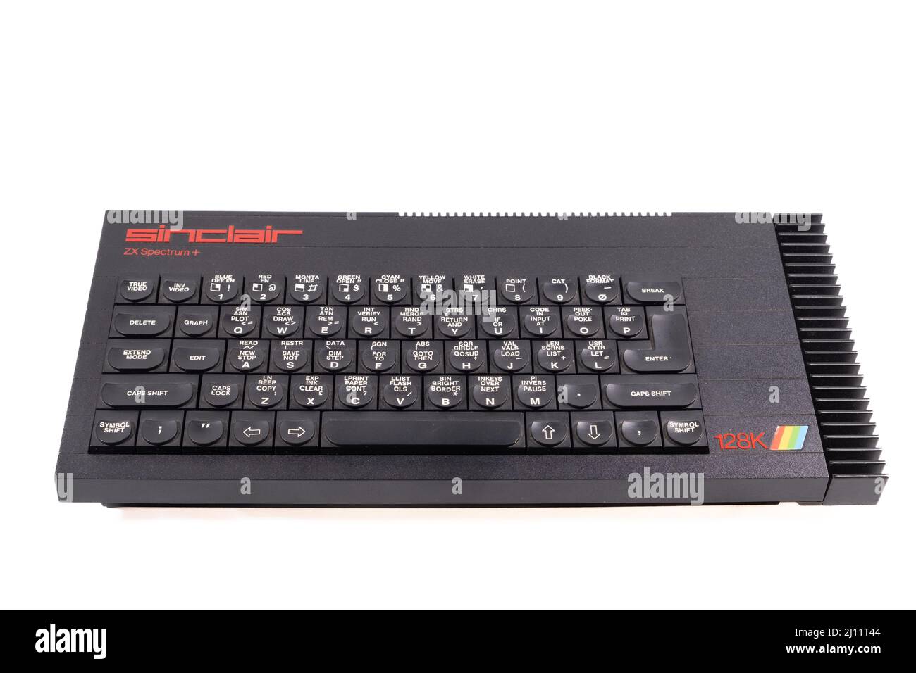 Sinclair ZX Spectrum+ 128k - letzte der ursprünglichen Sinclair-Produkte, bevor das Geschäft an Amstrad verkauft wurde Stockfoto