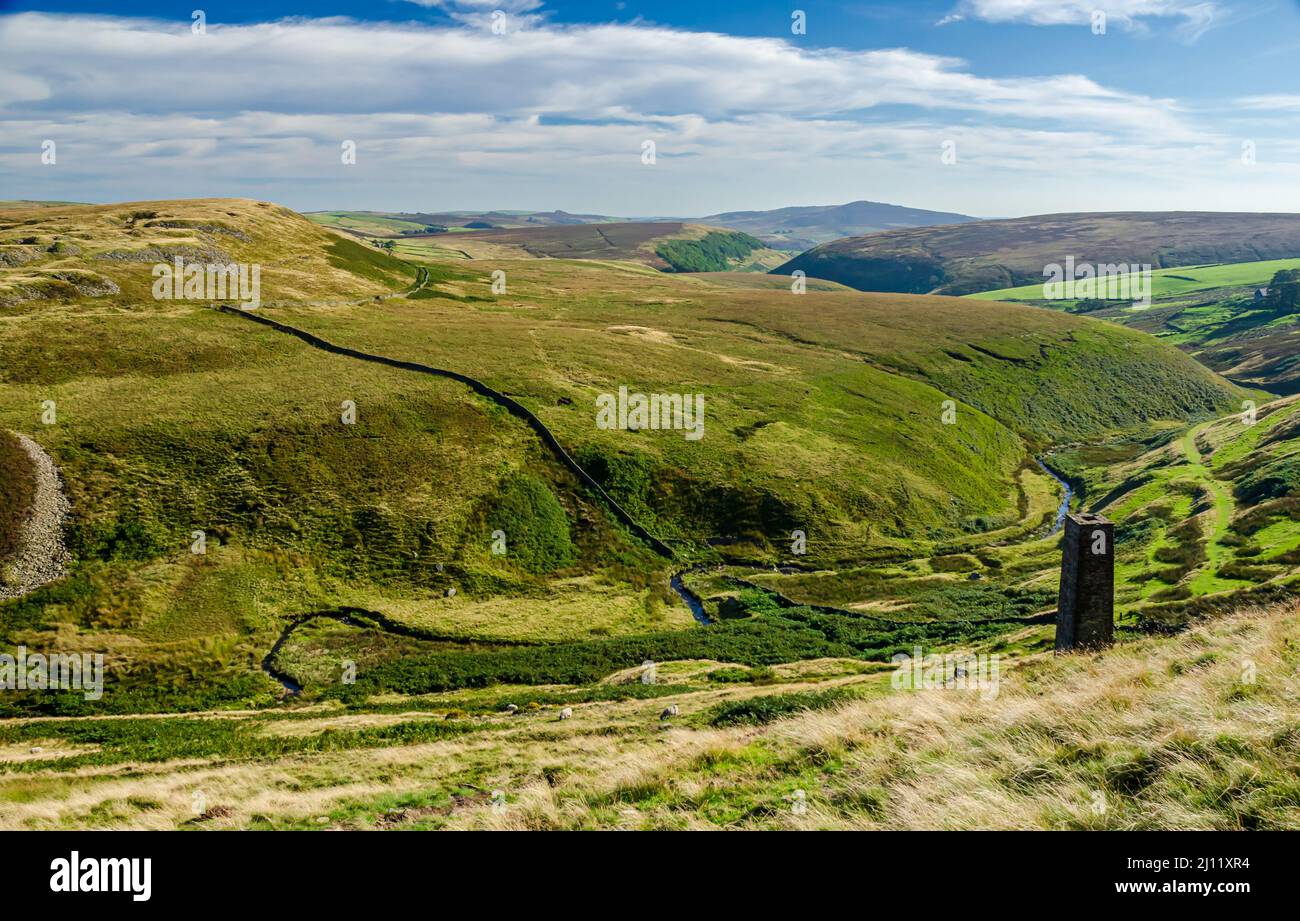 The Dane Valley und Reeve-Edge Steinbrüche Stockfoto