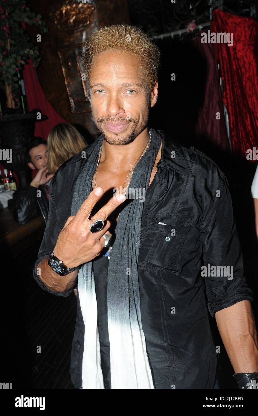 Gary Dourdan Schauspieler Sänger tritt auf der Bühne Stockfoto