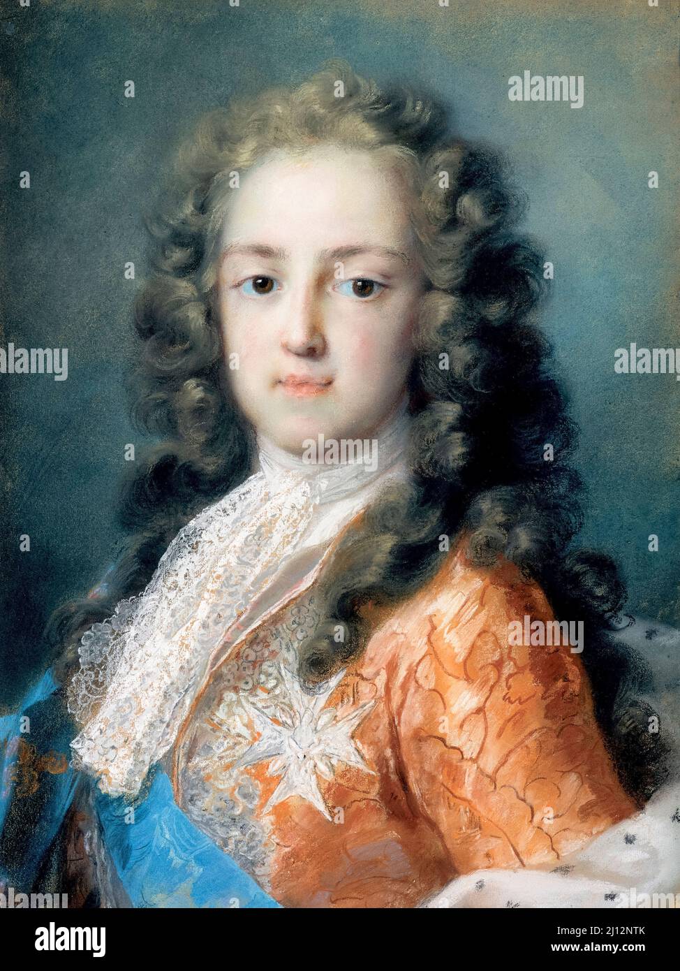 Ludwig XV. Von Frankreich (1710-1774) als Dauphin, Ölporträt von Rosalba Carriera, 1720-1721 Stockfoto