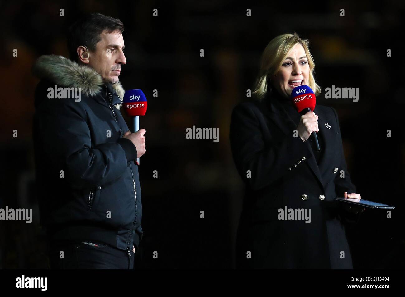 NEVILLE, CATES, WOLVERHAMPTON WANDERERS FC V LEEDS UNITED FC, 2022 Stockfoto