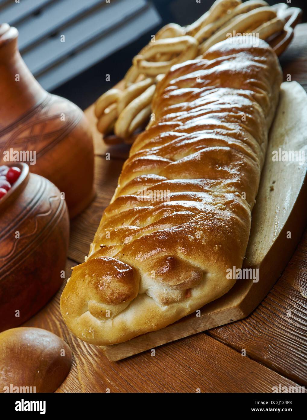 Pizzaagaa - Osterfleischkuchen in Kampanien Stockfoto