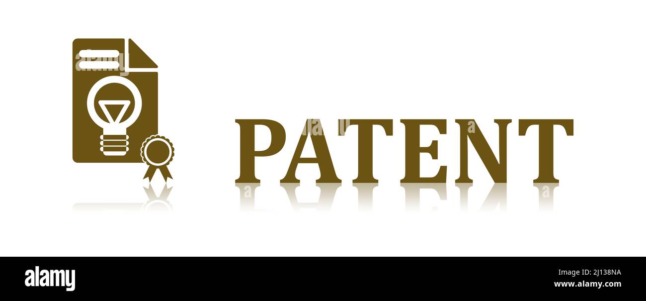 Illustration eines Patentkonzepts Stockfoto