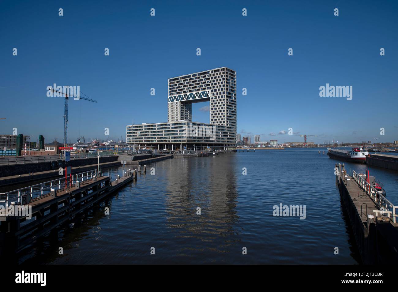 Pontsteigergebouw Gebäude In Amsterdam Niederlande 17-3-2022 Stockfoto