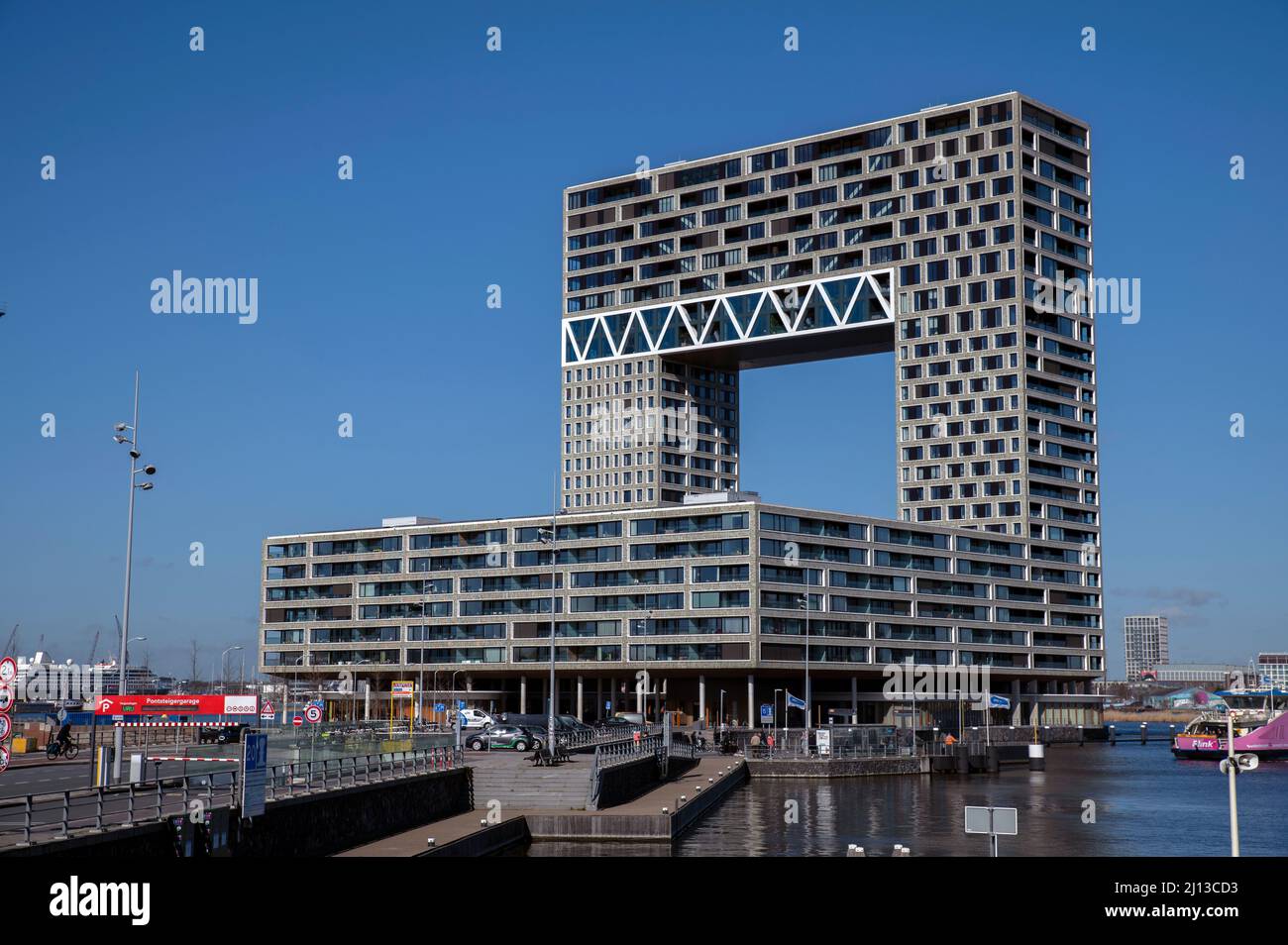 Pontsteigergebouw Gebäude In Amsterdam Niederlande 17-3-2022 Stockfoto