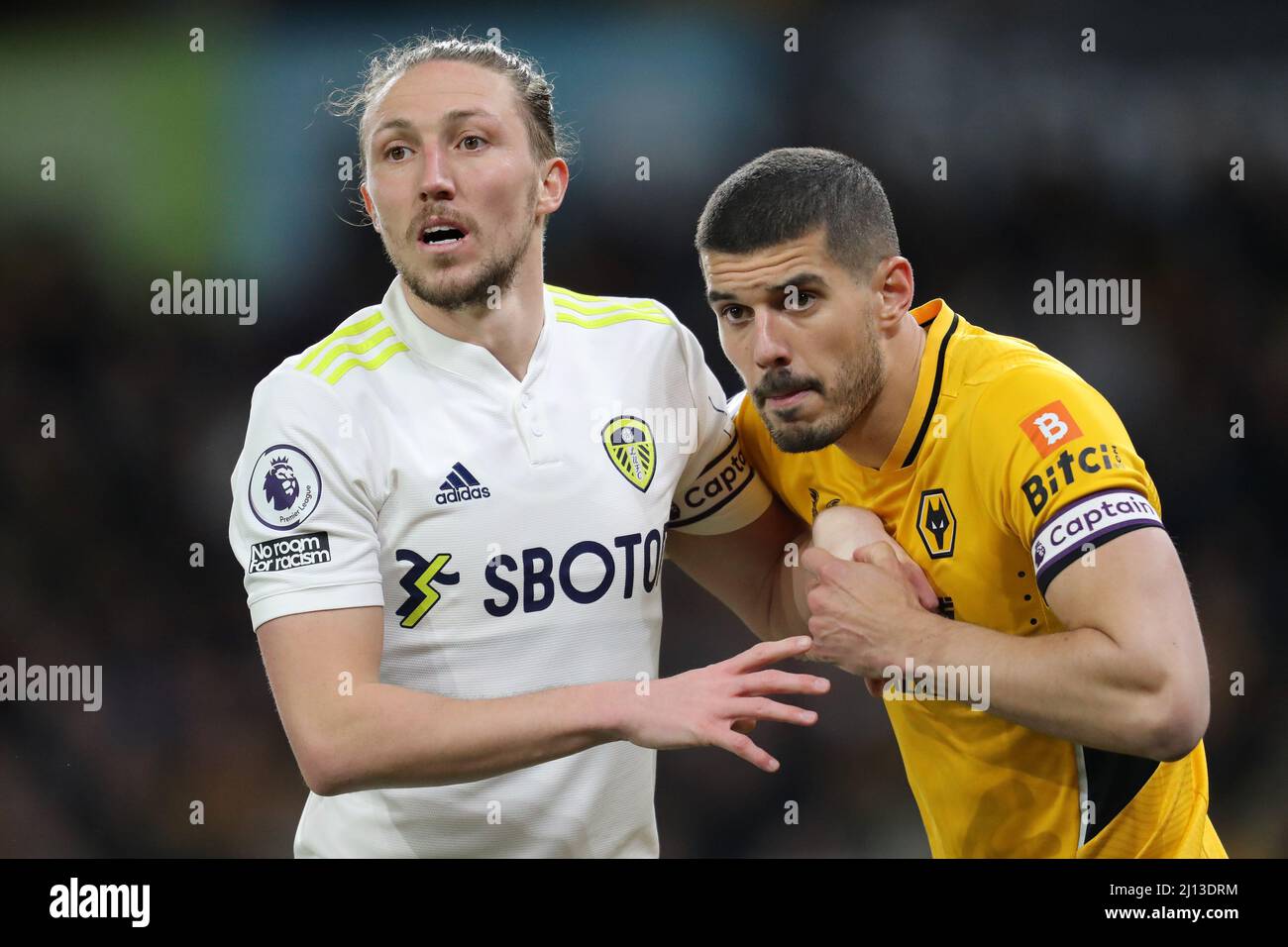 LUKE AYLING, CONOR COADY, WOLVERHAMPTON WANDERERS FC V LEEDS UNITED FC, 2022 Stockfoto