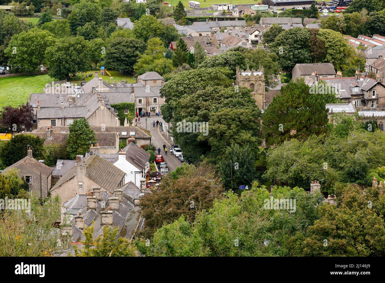 Castelton im Peak District Derbyshire England Stockfoto