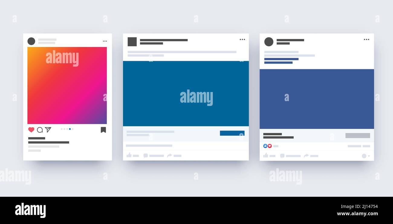 Mockup-Präsentation Für Social Media-Vorlagen Stock Vektor